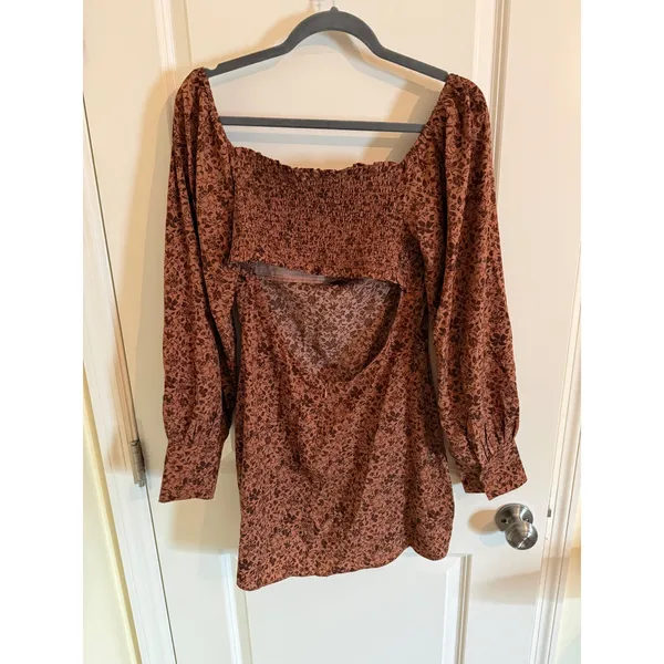 Lush Mini Dress Size Large Fairy Boho Whimsy Floral Print - Image 5