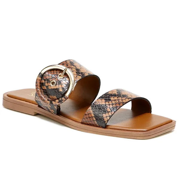 NEW Franco Sarto Merris Slip On Sandals Snake Print Leather - Image 2