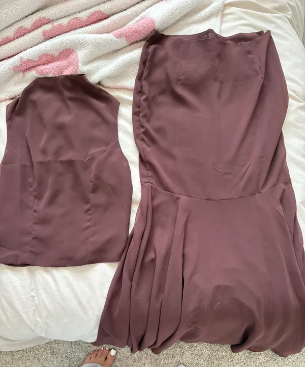 Pretty Little Thing Chiffon Maxi Skirt Set - Image 3