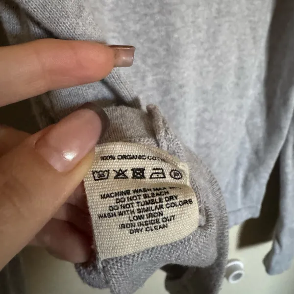 Djerf Avenue Getaway Top Sz Small Grey Polo‎ Style - Image 8