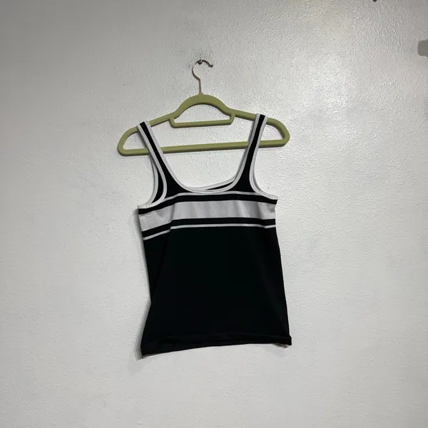 Athleta Black Ribbed Renew Seamless Square Neck Tank Top Sz S - Image 7