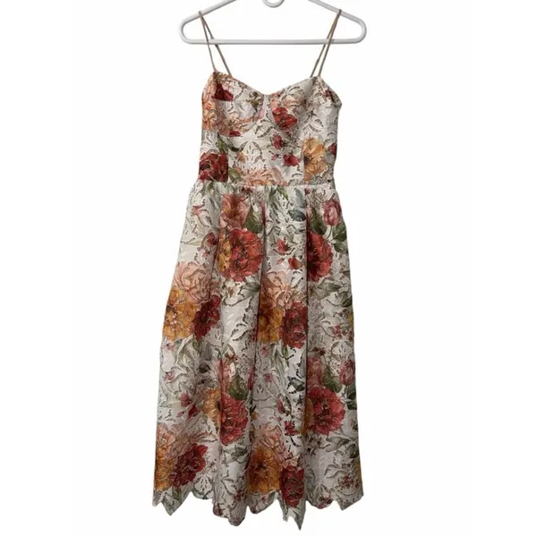 Lucy Paris Floral Print Midi Dress(Size XS) - Image 5