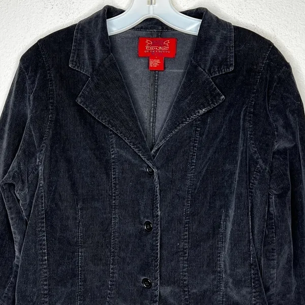 Vintage‎ Paris Blues Corduroy Jacket Black Size L - Image 2