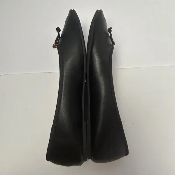 Nicole Miller New‎ York Blue-Rise Black Pointed Toe Ballet Flats Bow Charm 7.5M - Image 9