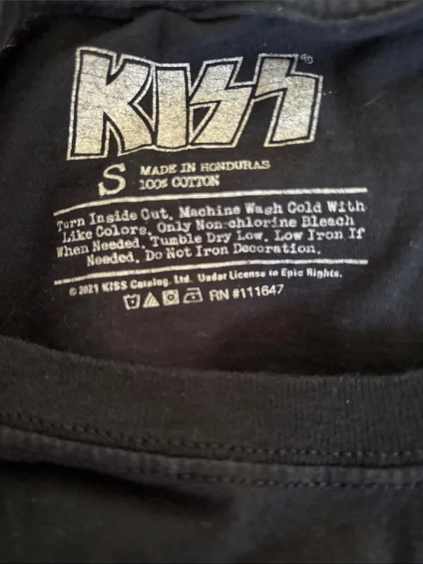 Kiss Destroyer Band Tee Sz S Black 100% Cotton SS Grunge Legendary Hard Rock - Image 4