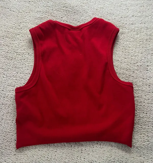 Tank Crop Top Red - Image 2