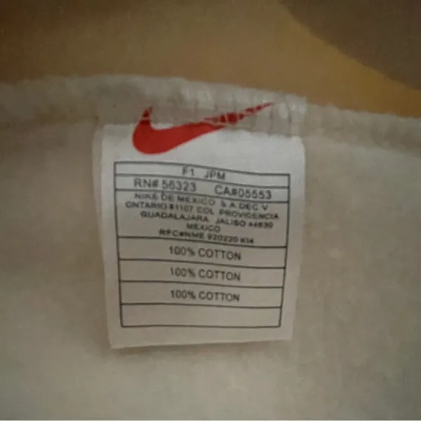 Vintage Nike Crewneck Sweatshirt In Cream Size XL - Image 4