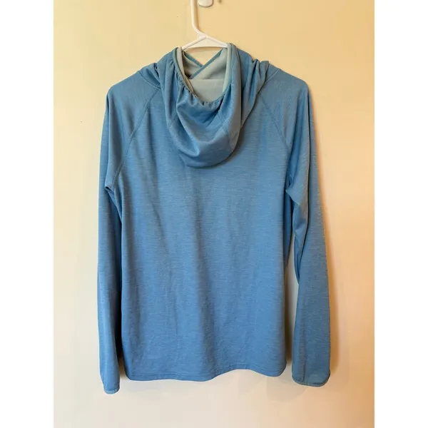 Patagonia Long Sleeve Pullover Hoodie Blue Women's Size Large Activewear - Image 2