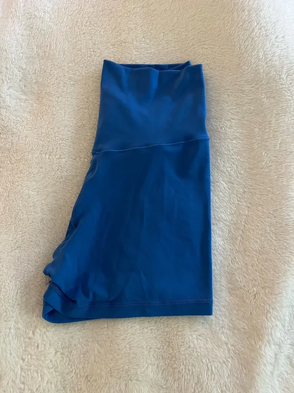 Aerie OFFLINE Blue Biker Crossover Shorts - Image 2