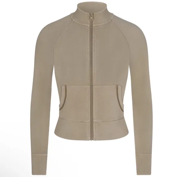 SKIMS LIMITED EDITION TRACK JACKET 'TAUPE' - Image 4