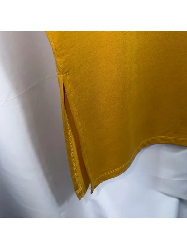 A New Day Medium Mustard Yellow Sleeveless Maxi Dress - Image 5