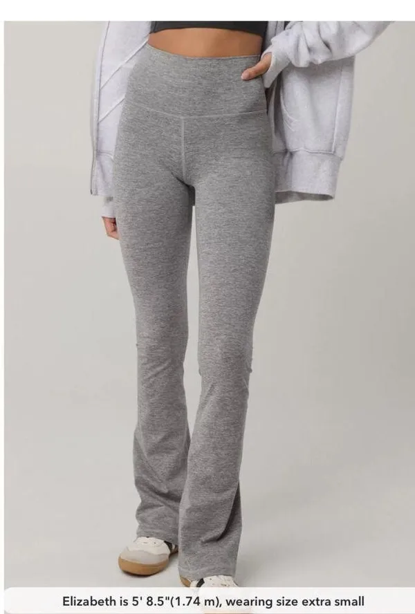 Aerie Offline Gray The Hugger High Waisted Bootcut Leggings Sz.XXL - Image 2