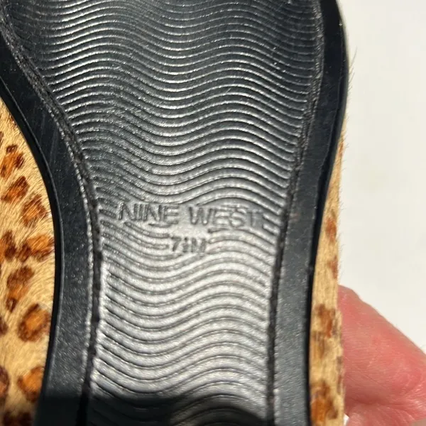 Nine‎ West Edwin Bow Cheetah Ballet Flats B63 - Image 8