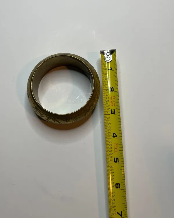 Womens Fashion Bangle Bracelet OS Gold - Image 3