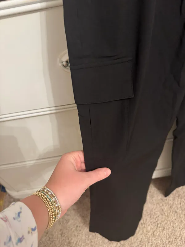 Black Cargo Pants Size XS - Image 2