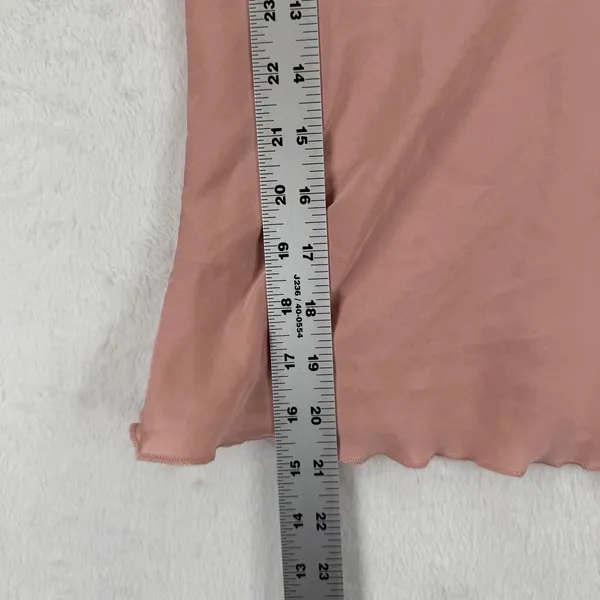 Victorias Secret XS Cami Top Pink Lace Trim Sleeveless Lingerie Tank‎ - Image 3