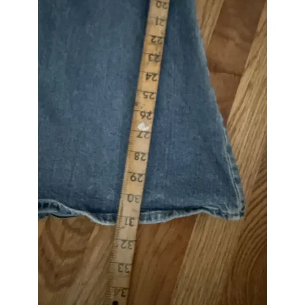 7 For All Mankind Megaflare Super High Rise Denim Size‎ 32 Festival Bell Bottoms - Image 3