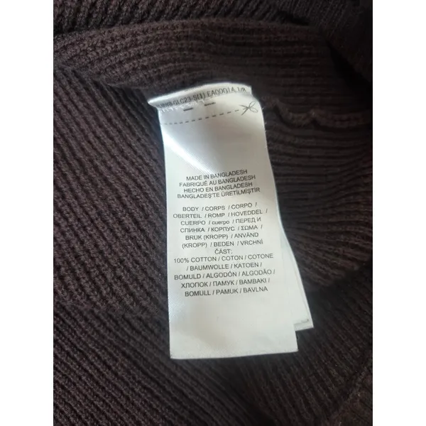 Lauren Ralph Lauren Women’s M Brown Waffle Weave Turtleneck Long Sleeve Shirt - Image 5