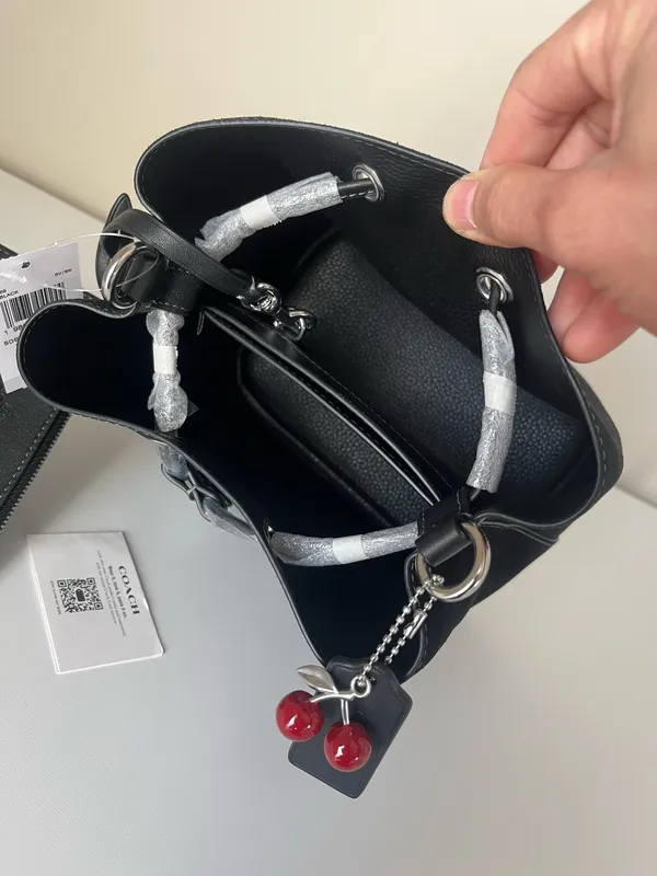 Coach Rowan Bucket Bag With Cherry Charm - Image 11
