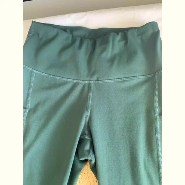 IUGA Yoga Green Butt Lift Leggings XSMALL High Waist Pockets - Image 11