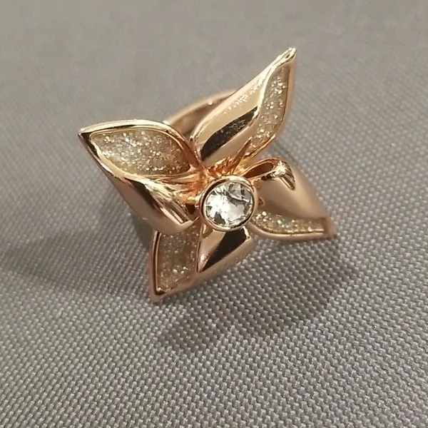 💕TED BAKER💕 Rose Gold Glitter Enamel Breeze Ring - Image 7