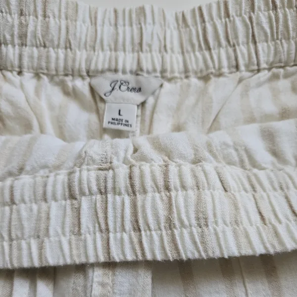 J.Crew Soleil pant in striped linen Size L - Image 11