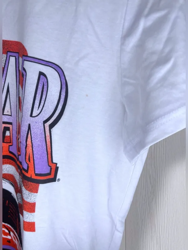 NASCAR Vintage-Vibe Graphic T-Shirt | White Short Sleeve Stock Car Tee - Image 6