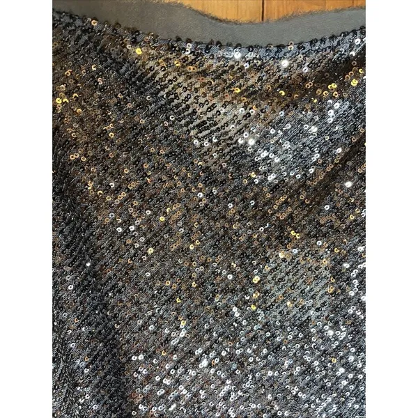 Free People Bodysuit Womens Medium Sequin Spark Party Event Concert 170/96A - Image 2