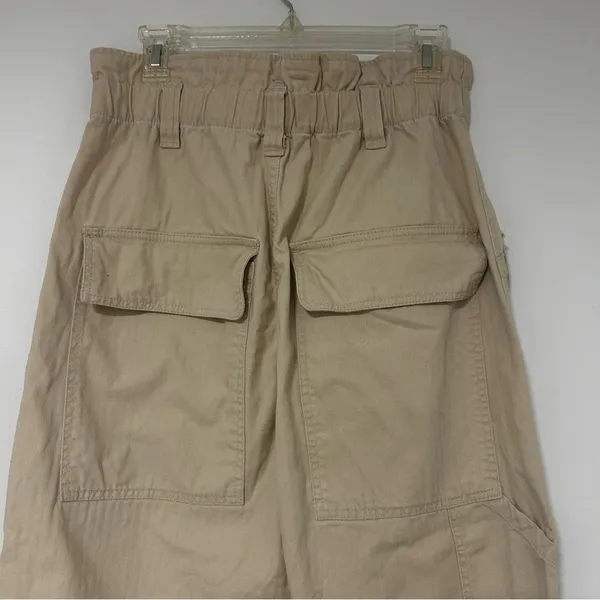 BDG Urban Outfitters‎ Tan High Waist Paperbag Cargo Carpenter Pants Small - Image 6