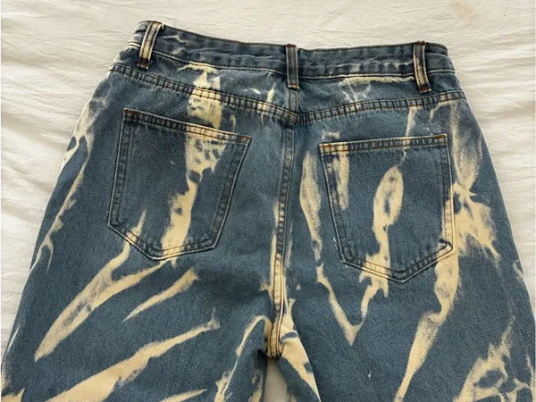 Lioness Bleached Blue Straight Leg Jeans - Image 5