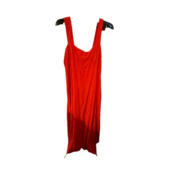 Vince Camuto Lobster Red Maxi Sun Dress Women's XL 56.5" Long New - Image 4