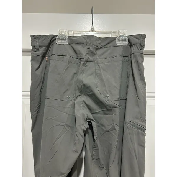 Orvis Womens Hiking Outdoor Straight Pants Sz 10 Gray Roll Hem Stretch Quick Dry - Image 9