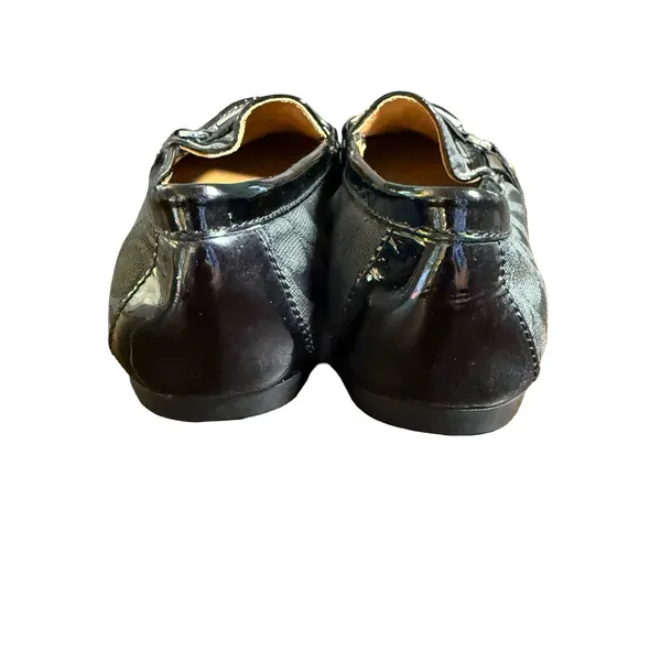 Coach Felisha Loafers Women 9.5B Black Signature Monogram Driving Moccasin Flat - Image 2