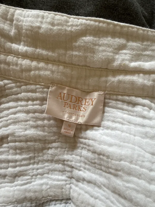 White Button Down Francesca's - Image 2