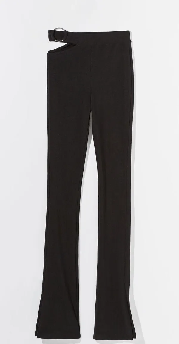 flare cut out leggings soft pants - Image 3