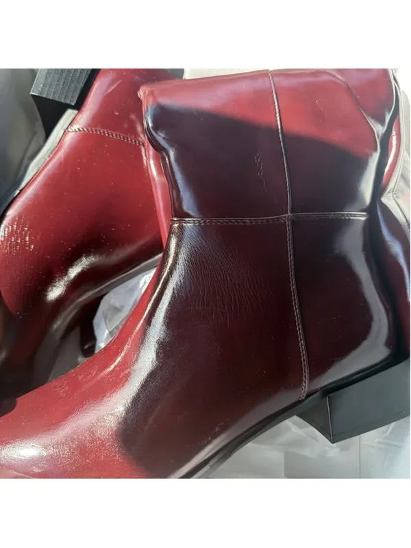 NEW Shoe'N Tale Chunky Low Heel Pointed Toe Winter Knee High Boots 8 - Image 4