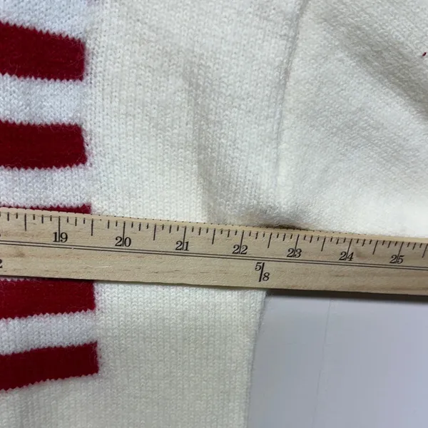 Elegant Ivory Sweater with American Flag Design - Image 9