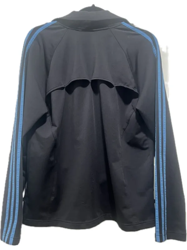 Adidas Men's Clima365 Track Jacket – Size Large, Black with Blue Stripes (b3) - Image 2