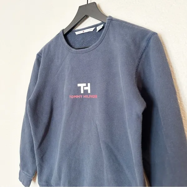 Vintage Tommy Hilfiger Womens Sweatshirt Pullover Made in USA Navy Blue Size‎ S - Image 4