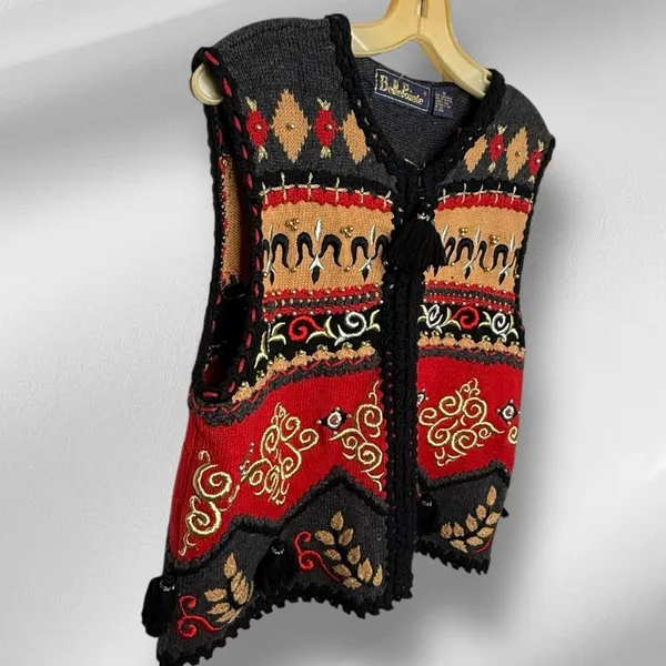 Vintage Belle Point‎ Sweater Vest Size M - Image 4