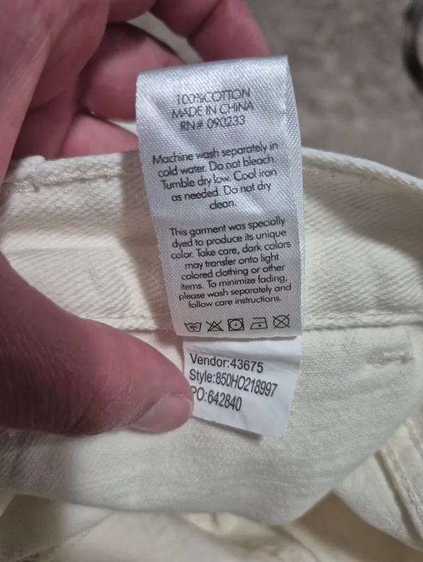 PacSun y2k summer beige Womens Highrise Carpenter cargo white utility Pants 25 - Image 10