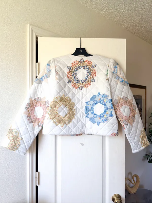 Sezane x Sea Emerson‎ Quilted Jacket Quin Patchwork 42 EUC - Image 8