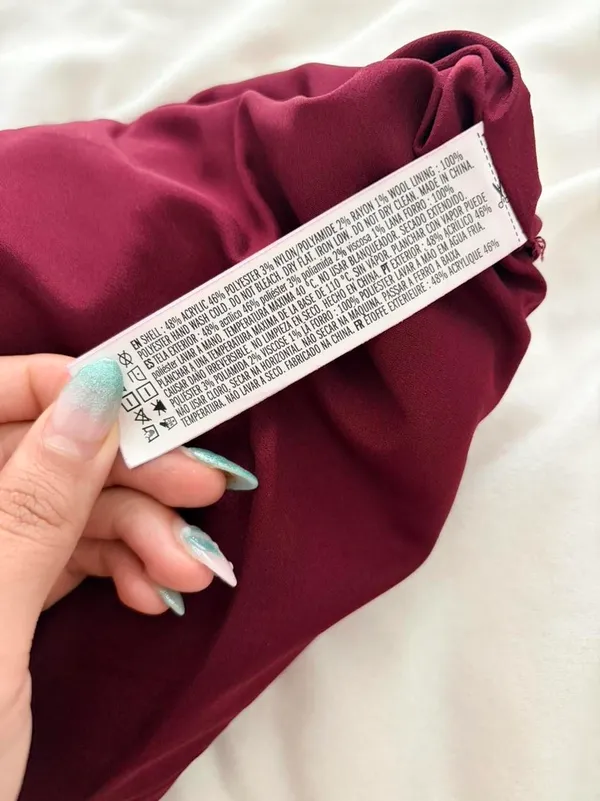 Forever 21 Plaid Skirt Burgundy - Image 6