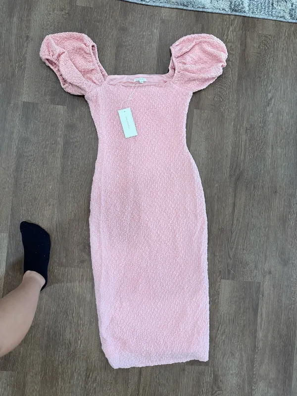 Worth collective mila puff sleeve midi dress - Image 4