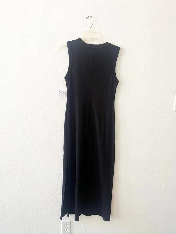 Karen‎ Kane Maxi Ribbed Dress Slit Small NWT black - Image 4