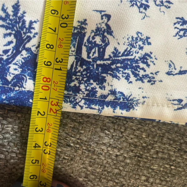 New Missguided White Dress with Blue Toile Print | Size Medium - Image 9