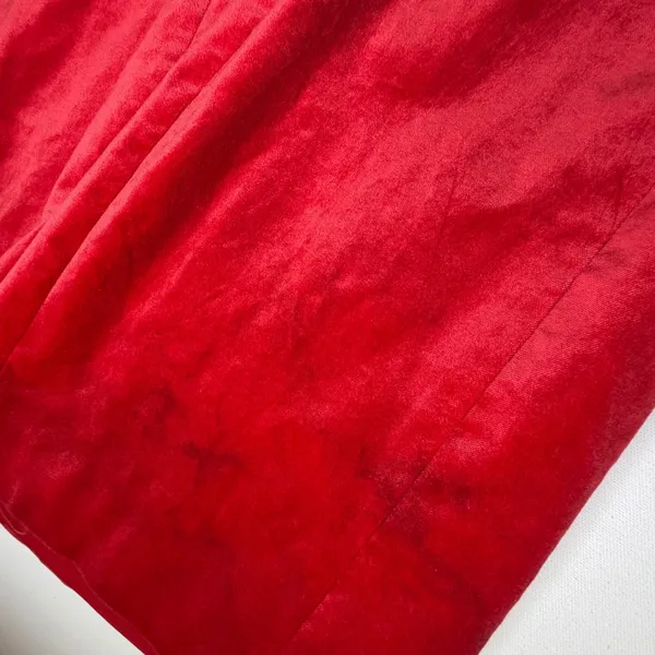 J Crew Long Sleeve Shift Dress Sz 18 Red Stretch Velvet‎ Holiday Cocktail Preppy - Image 8