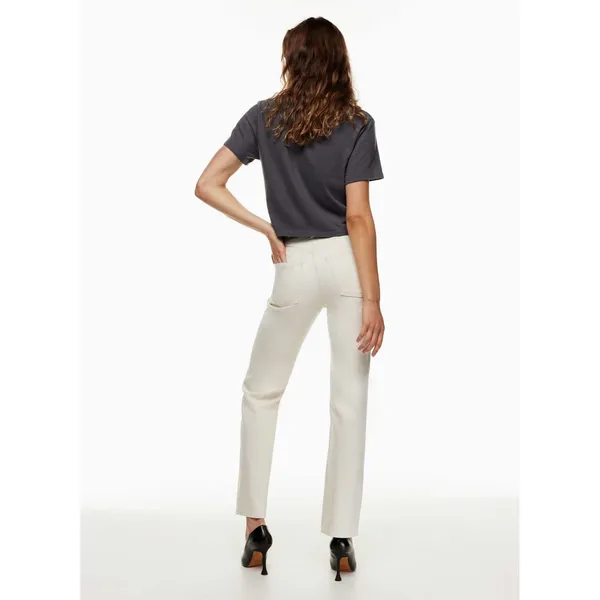 Aritzia Denim Forum The Joni High Rise Loose Jeans 24 White Ecru Straight Leg - Image 2
