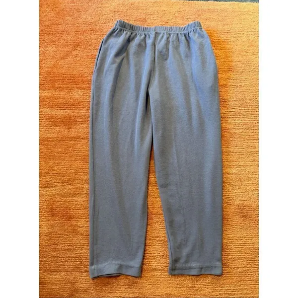 Jagenda Blue Cotton Blend Lounge Pants Women Size L USA Made - Image 8