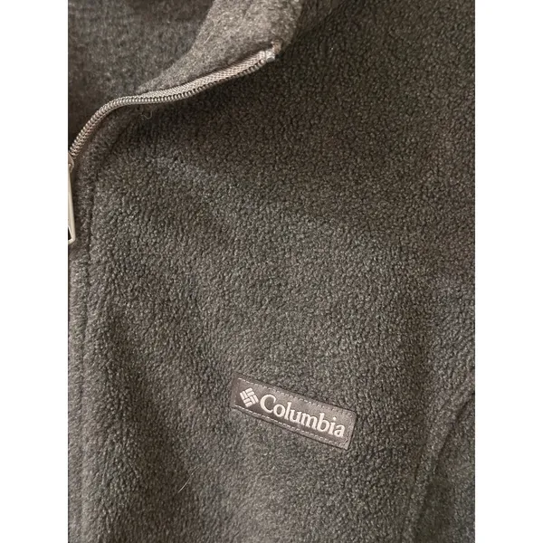 Columbia Womens 1X Benton Springs Full Zip Fleece Jacket Gray Gorpcore Granola - Image 3